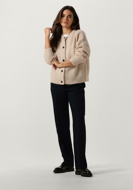 Beige SELECTED FEMME Strickjacke SLFLULU LS KNIT SHORT CARDIGAN - large