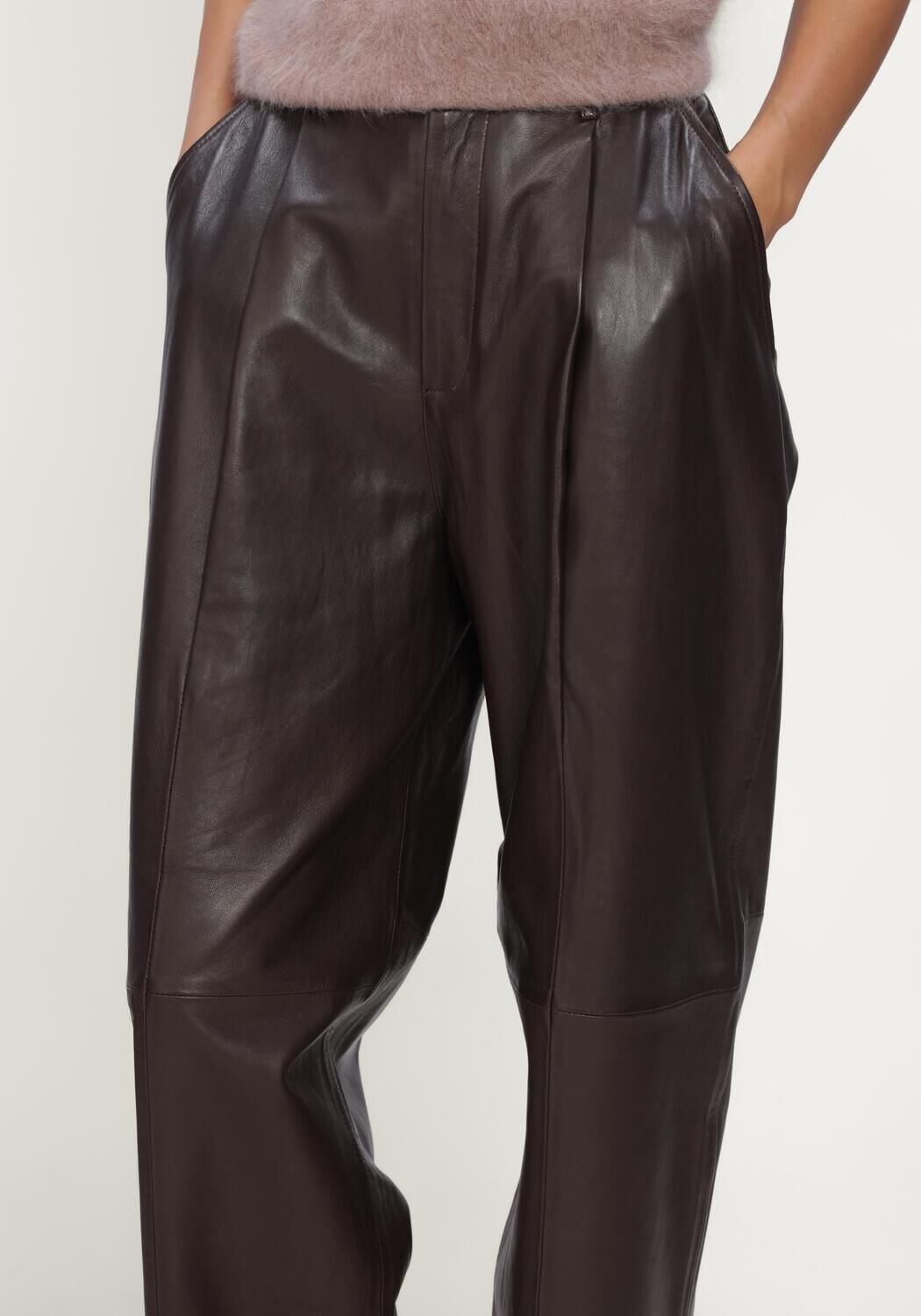Braune JANICE Hosen BARREL BALTI - large