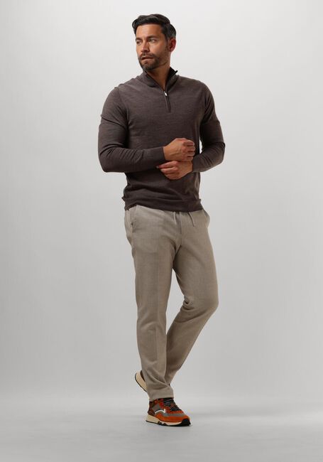 Taupe PROFUOMO Pullover PULLOVER HALF ZIP - large