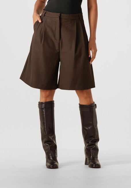 Braune NEO NOIR Kurze Hose NIKA STRUCTURE SHORTS - large