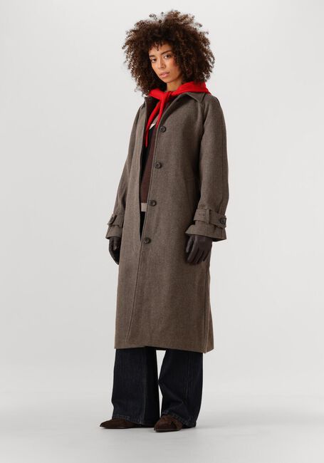 Taupe OBJECT Mäntel OBJEMMA L/S COAT - large