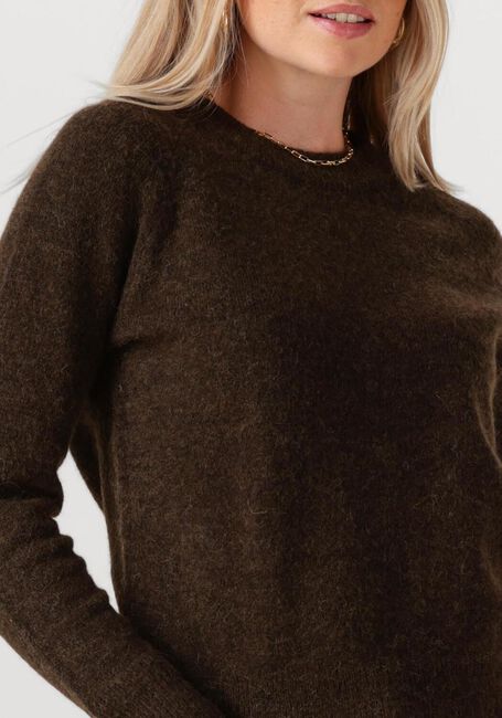 Braune SELECTED FEMME Pullover SLFLULU LS KNIT O-NECK - large