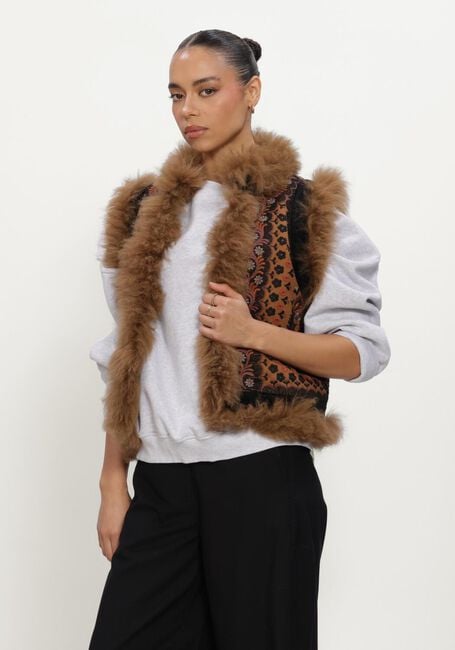Braune ANTIK BATIK Gilet IVAN GILET - large