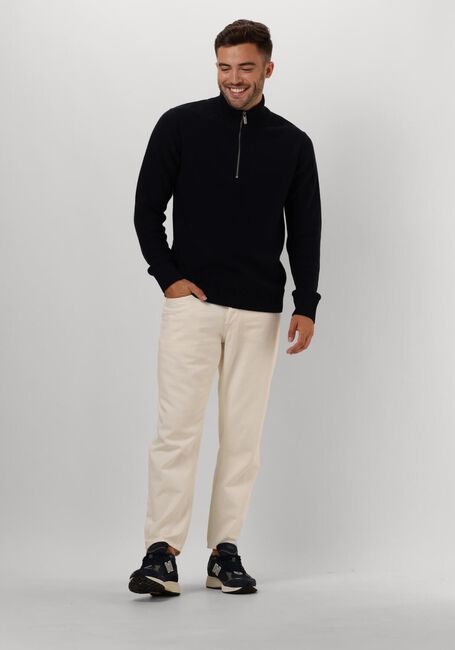 Dunkelblau SELECTED HOMME Pullover SLHAXEL LS KNIT HALF ZIP - large