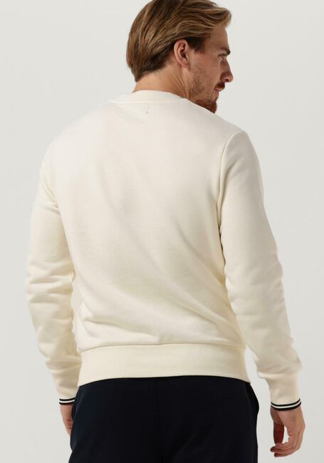 Ecru FRED PERRY Pullover CREW NECK SWEATSHIRT - large