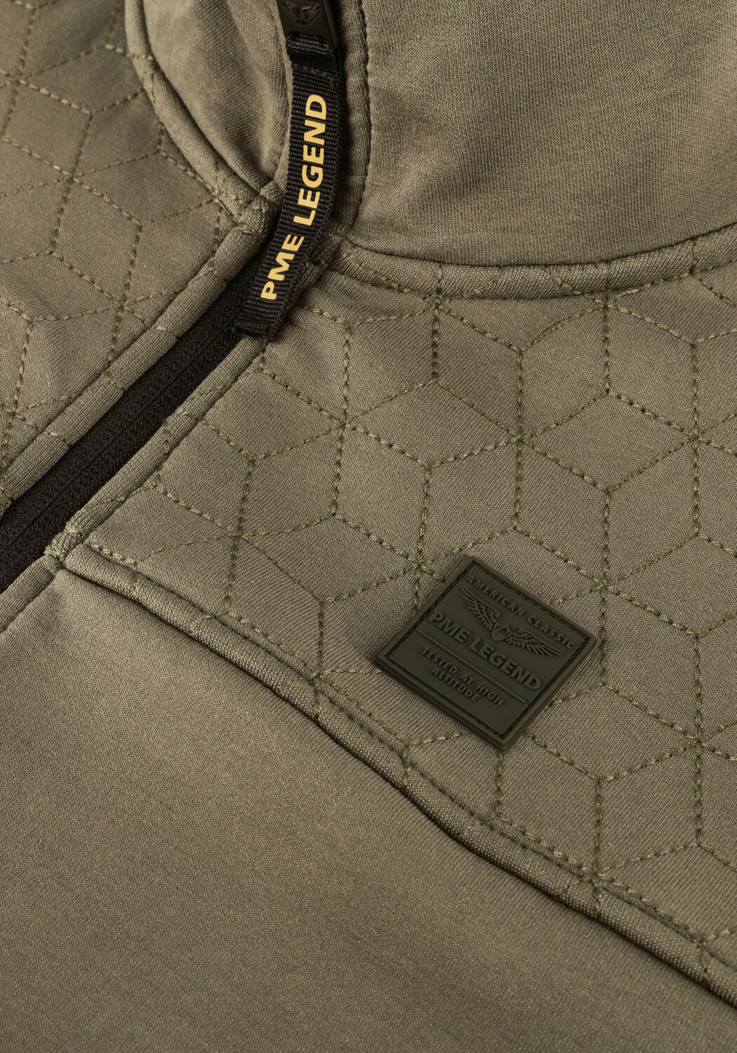 Gr&uuml;ne PME LEGEND Strickjacke INTERLOCK SWEAT - large