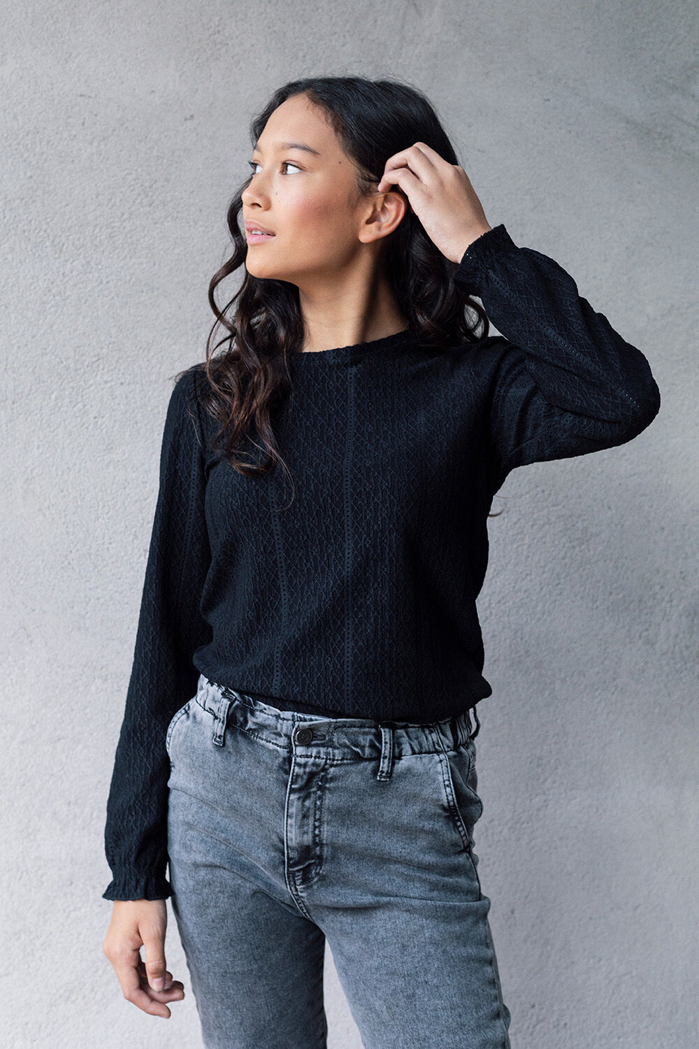 Schwarze LOOXS Langarmshirts 2232-5147 - large