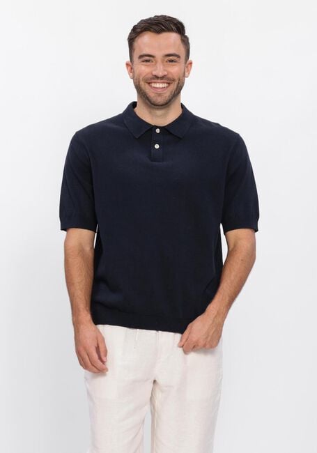 Dunkelblau FOR&Eacute;T Polo-Shirt SEA COTTON LINEN SS POLO - large