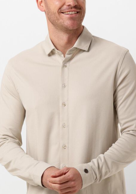 Beige CAST IRON Casual-Oberhemd LONG SLEEVE SHIRT CF TEC TONE INTERLOCK JERSEY - large