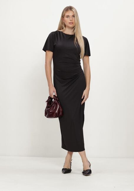 Schwarze ROSEMUNDE Minikleid RWBRIDGET O-NECK LONG DRESS - large