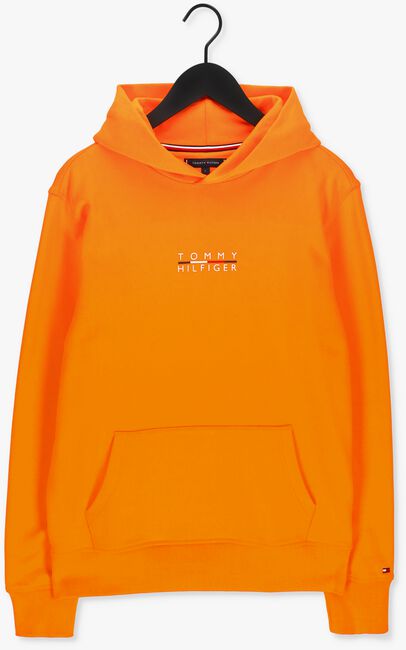 Orangene TOMMY HILFIGER Sweatshirt SQUARE LOGO HOODY - large