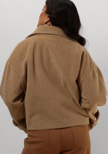 Braune RUBY TUESDAY Jack MARA SHORT WOOLEN JACKET COLLAR - large