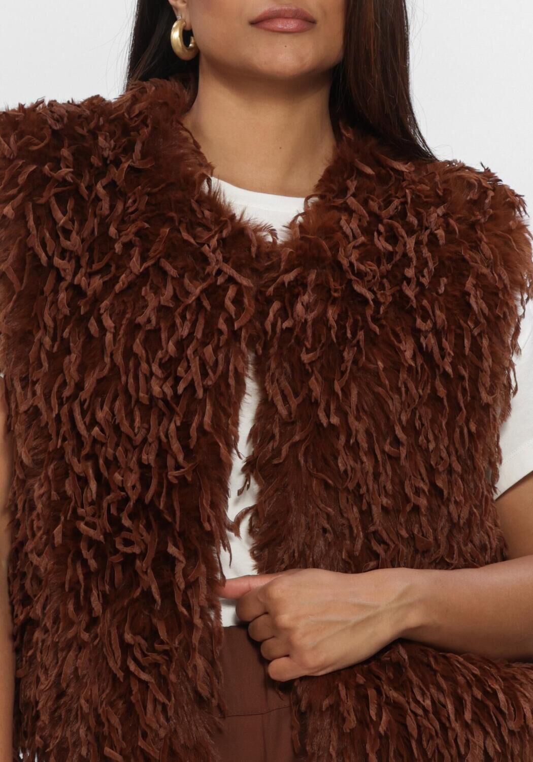 Braune NUKUS Gilet MILA GILET FEATHER - large