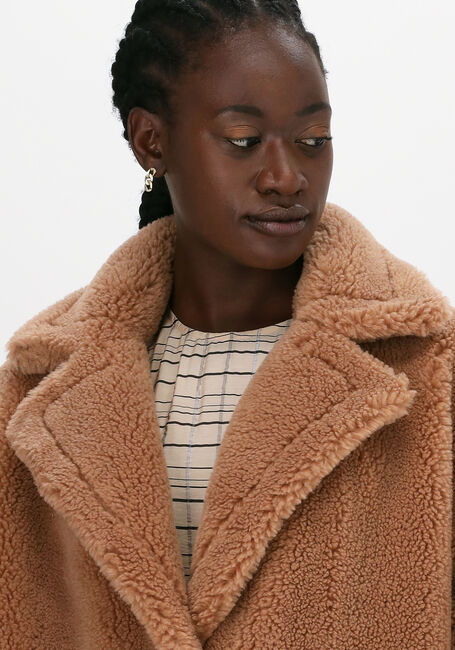 Camelfarbene STAND STUDIO Teddy-Jacke MARIA COAT TEDDY - large