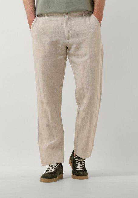Beige SELECTED HOMME Hose SLH196-STRAIGHT MADS LINEN PANT - large