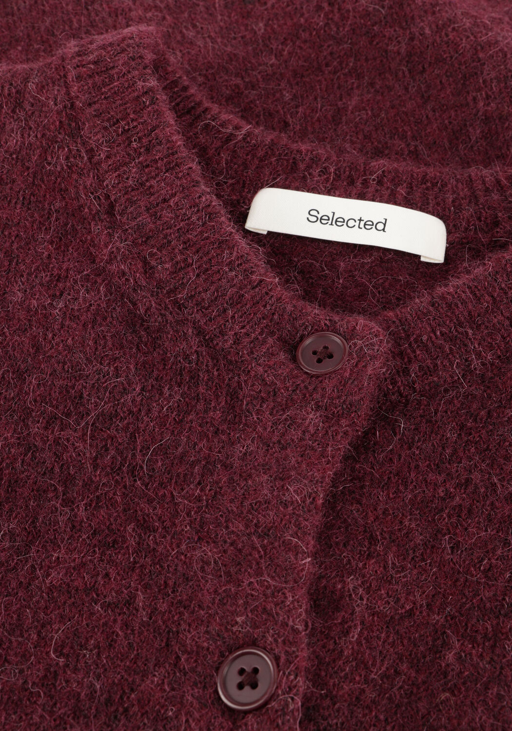 Bordeaux SELECTED WOMEN Strickjacke SLFLULU NEW LS KNIT CARDIGAN - large