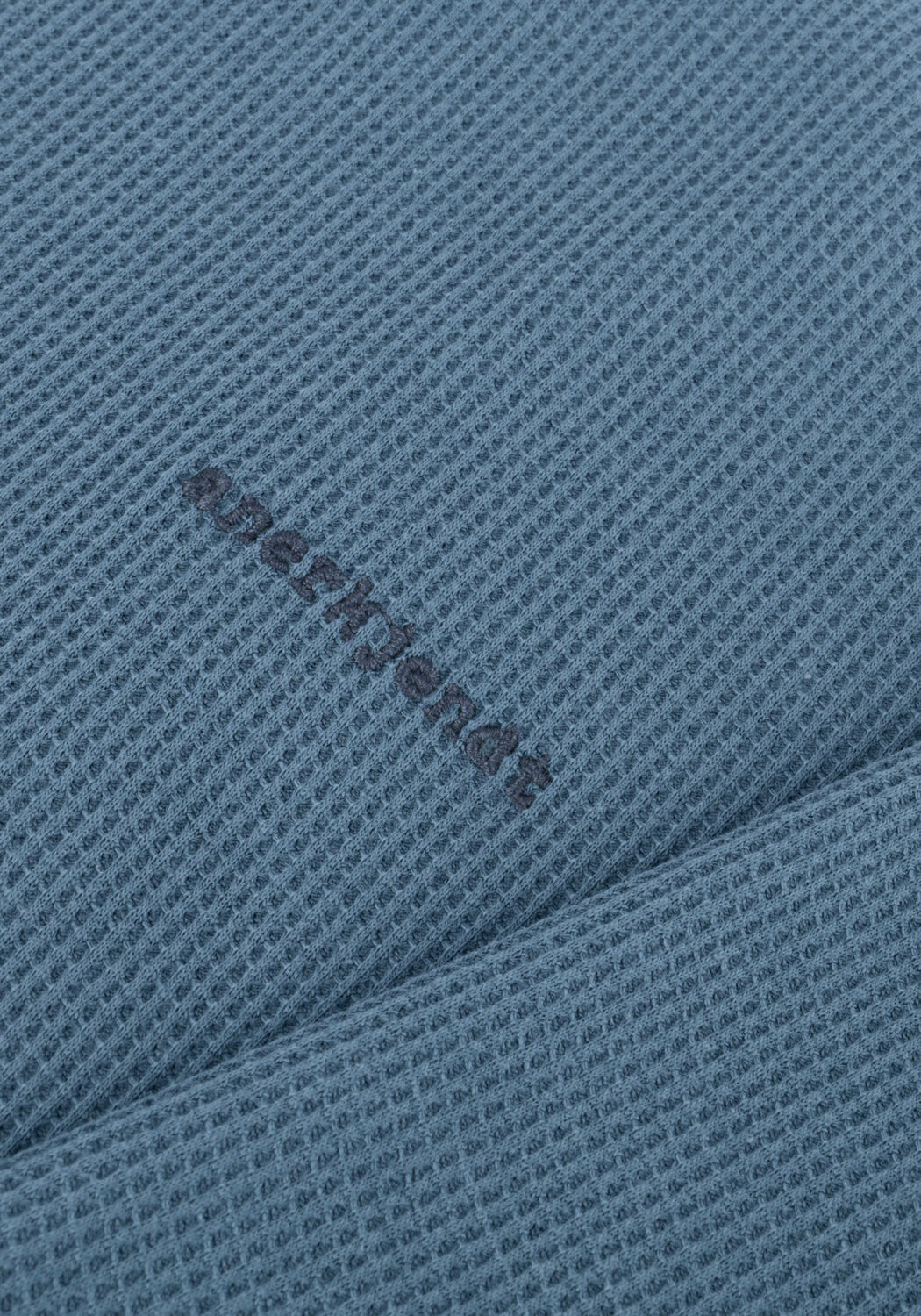 Blaue ANERKJENDT T-shirt AKKIKKI S/S WAFFLE TEE - large