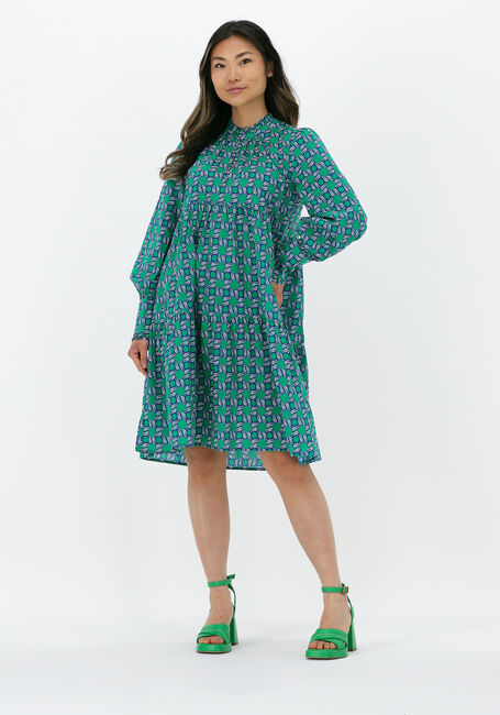 Grüne DEA KUDIBAL Minikleid KINDRA NS (CO) - DRESS WITH BALLOON SLEEVES - large
