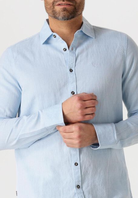 Blaue PME LEGEND Casual-Oberhemd LONG SLEEVE SHIRT COTTON LINEN 2 TONE - large