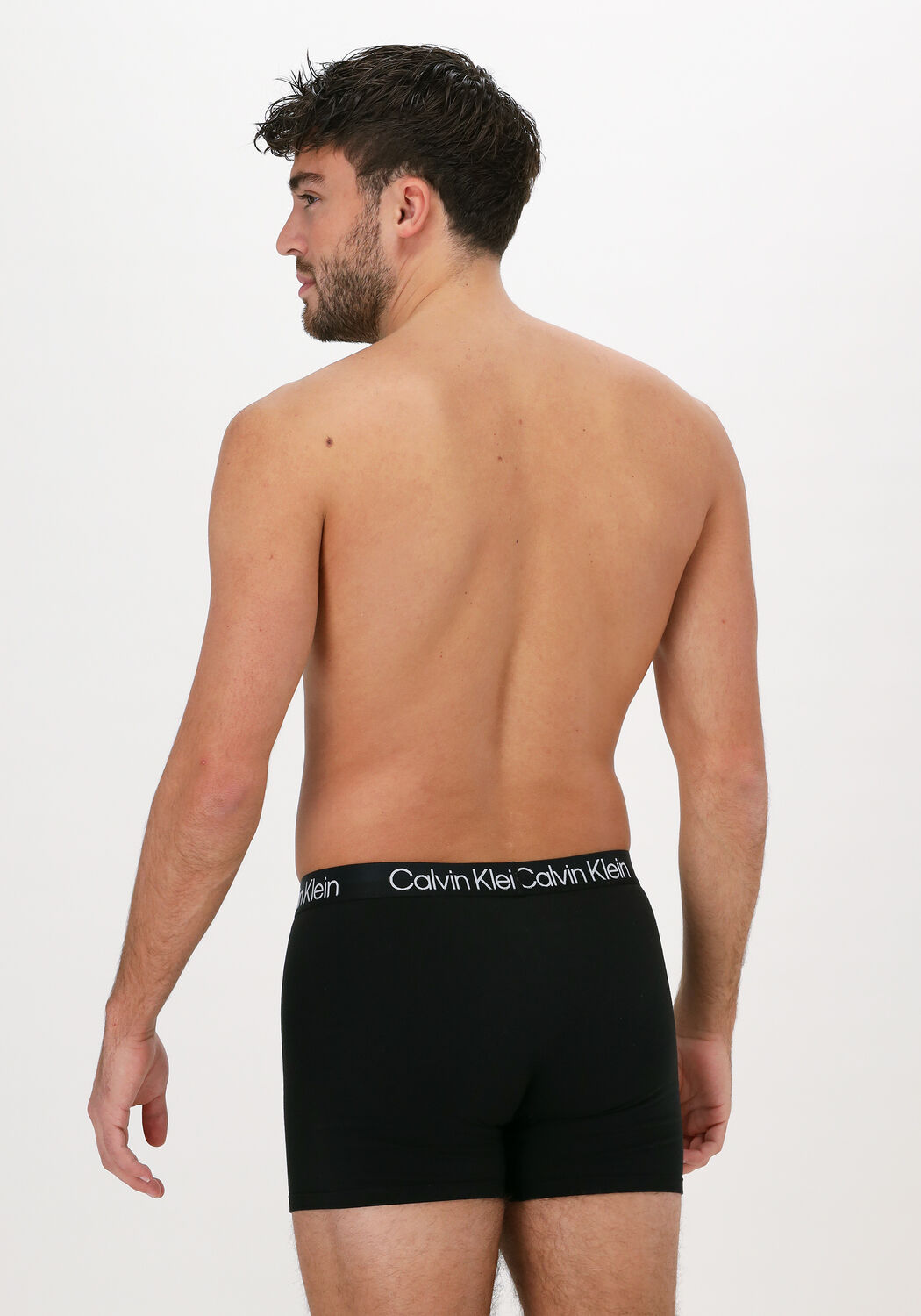 Schwarze CALVIN KLEIN UNDERWEAR Boxershorts 3-PACK BOXER BRIEFS - medium