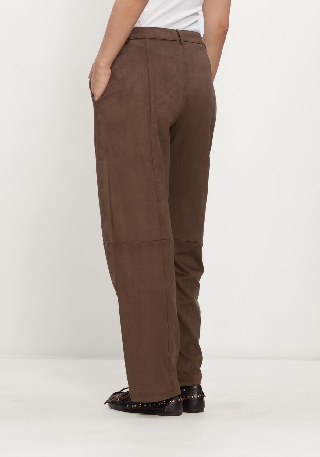 Braune MINUS Hose MSALVA MID WAIST PANT - large