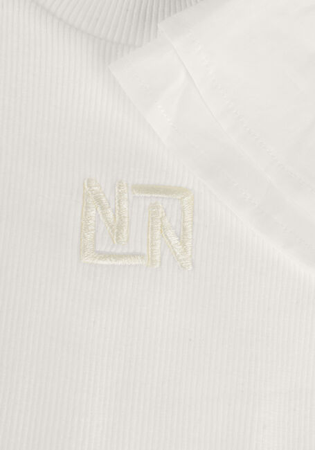 Weiße NIK & NIK T-shirt VOLANT SLEEVE RIB T-SHIRT - large