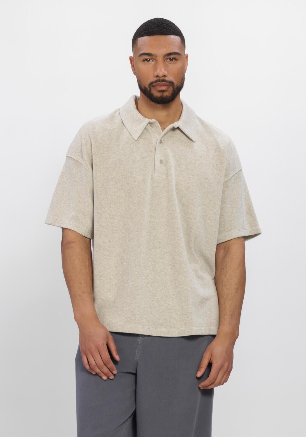 Beige AMERICAN VINTAGE Polo-Shirt BIEBAY - large
