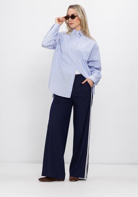 Blaue PENN & INK Blusen BLOUSE STRIPE - large