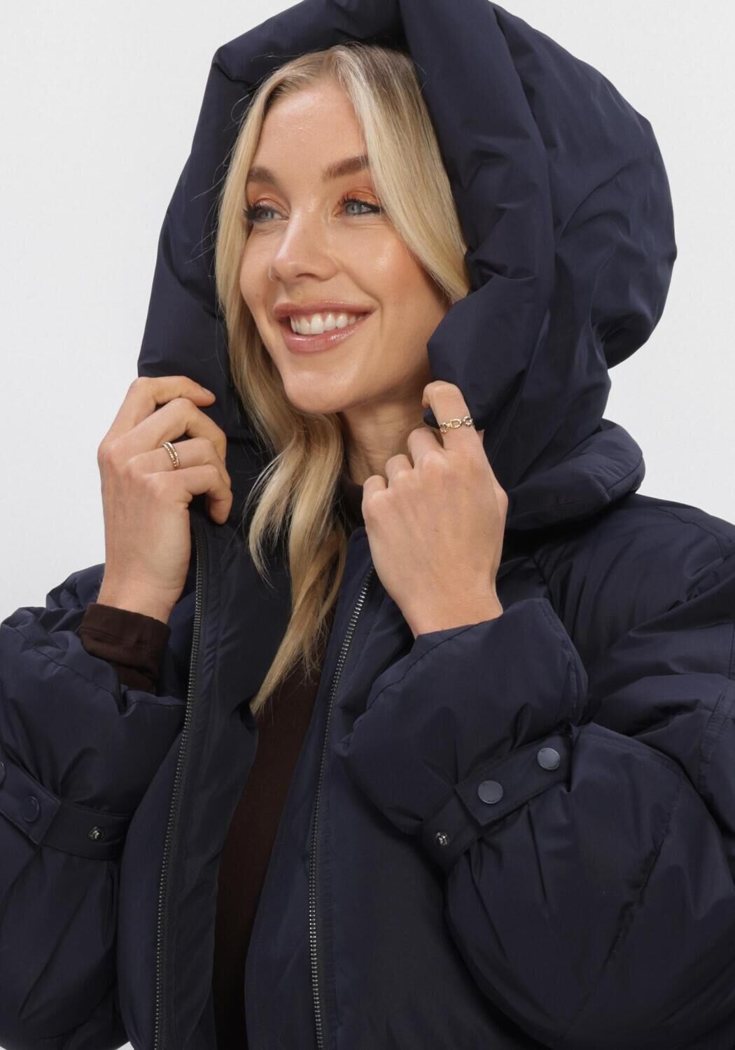 Dunkelblau WITHBLACK Wattierte Jack WBLKYLIE REAL DOWN JACKET - large