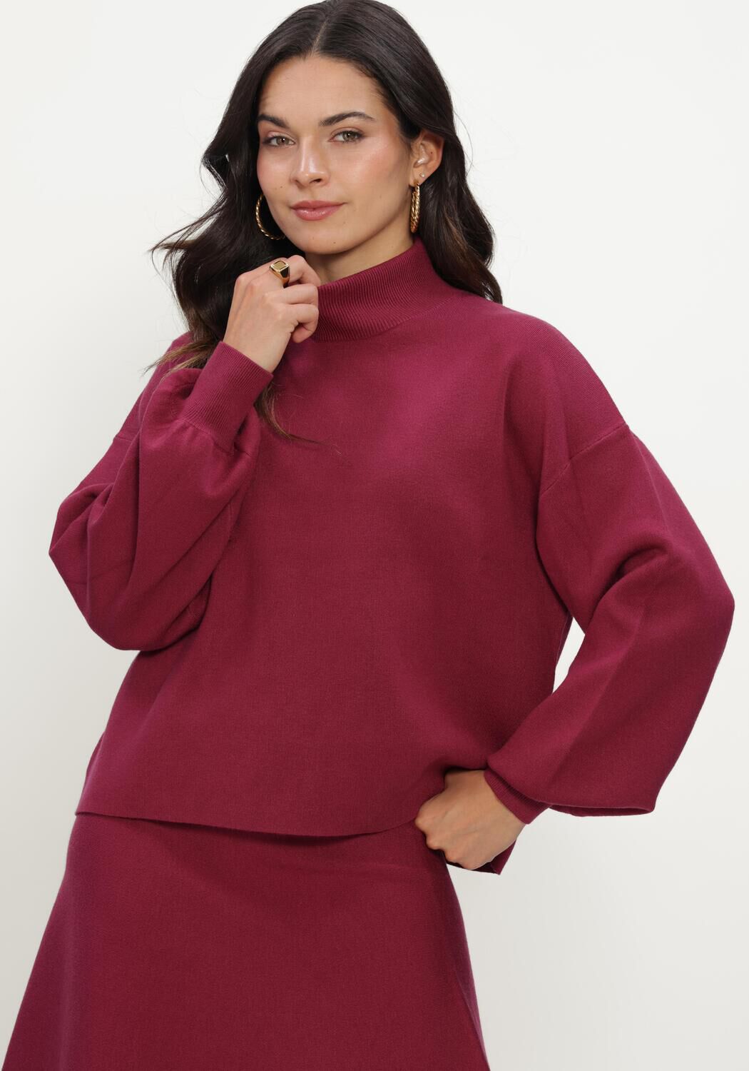 Bordeaux MSCH COPENHAGEN Pullover MSCHMERCY EAST M PULLOVER - large