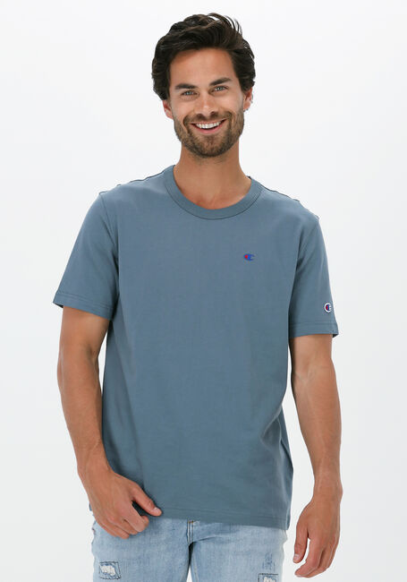 Blaue CHAMPION T-shirt CREWNECK T-SHIRT 216545 - large