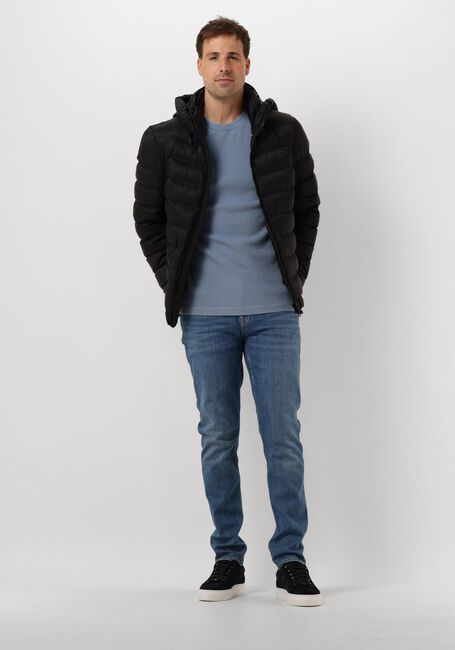 Blaue CALVIN KLEIN Pullover WASHED BADGE WAFFLE - large
