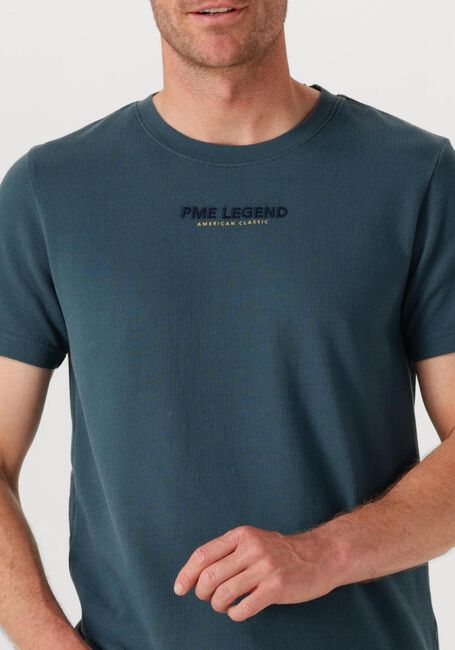 Blaue PME LEGEND T-shirt FLAT WAFFLE JERSEY - large