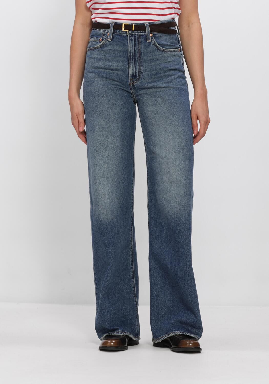 Blaue LEVI'S Wide jeans RIBCAGE WIDE LEG H223