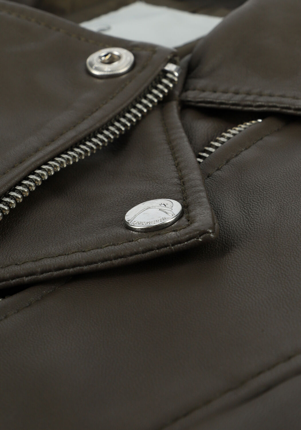 Gr&uuml;ne GOOSECRAFT Lederjack GC JULIA BIKER - large