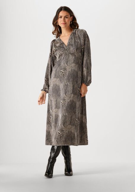 Schwarze NEO NOIR Midikleid ISOABEL FLOATING WAVE DRESS - large