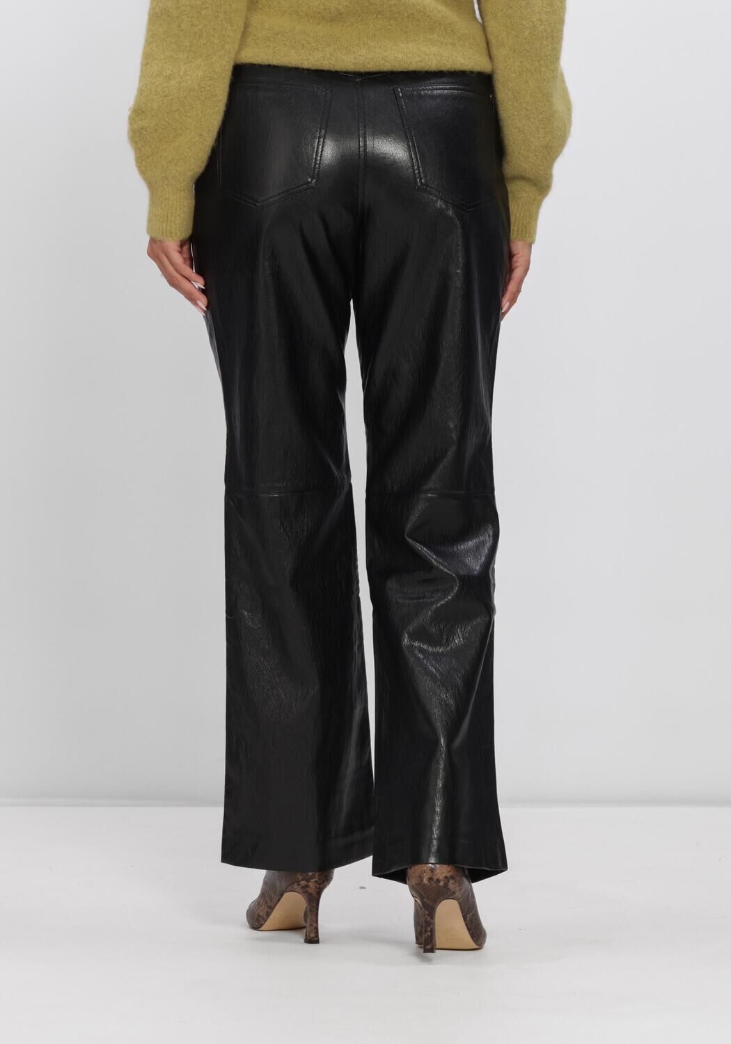 Schwarze AAIKO Lange Hosen RIANNE PU 689 - large