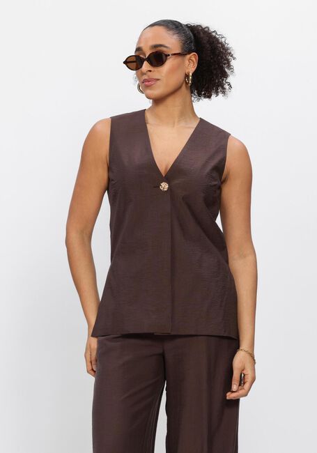 Braune OBJECT Gilet OBJLISA YUI S/L LO WAISTCOAT - large