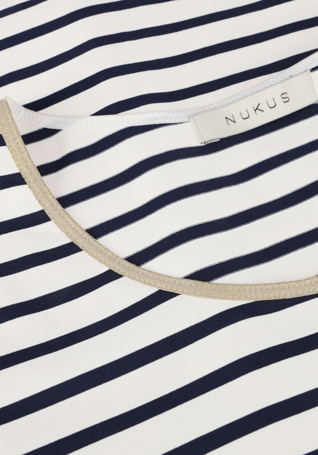 Blaue NUKUS T-shirt TIRZA TOP STRIPE - large