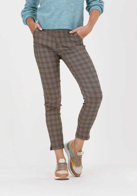 Braune MINUS Hose NEW CARMA CHECK 7/8 PANTS - large