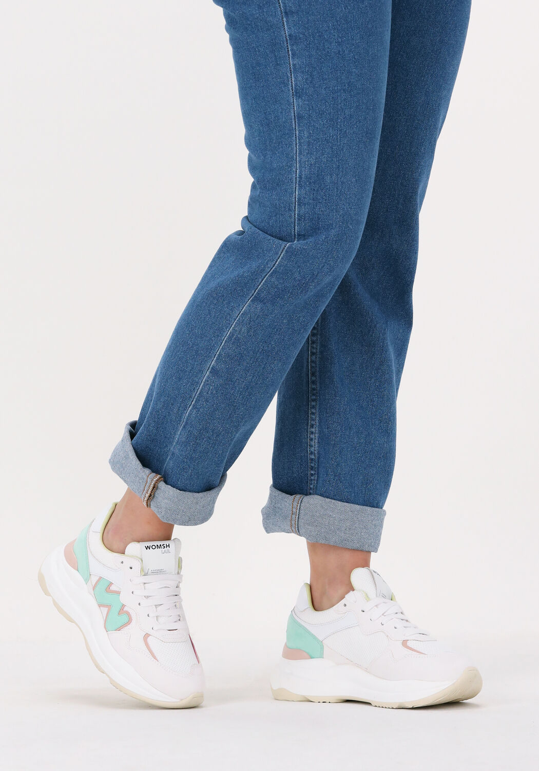 Wei&szlig;e WOMSH Sneaker Low VEGAN NEW START - large