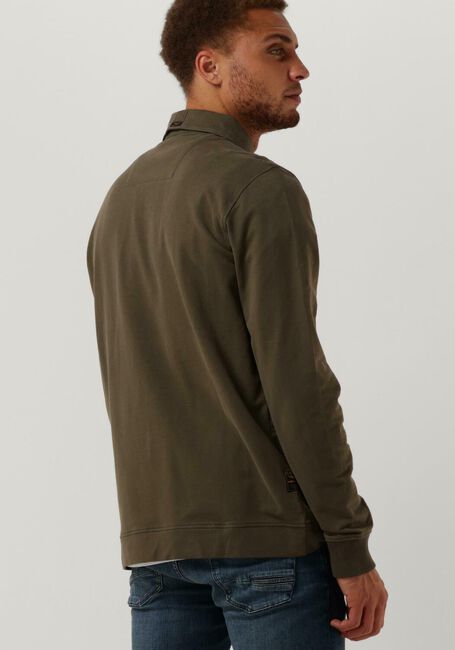 Gr&uuml;ne PME LEGEND Polo-Shirt LONG SLEEVE POLO COTTON SWEAT - large