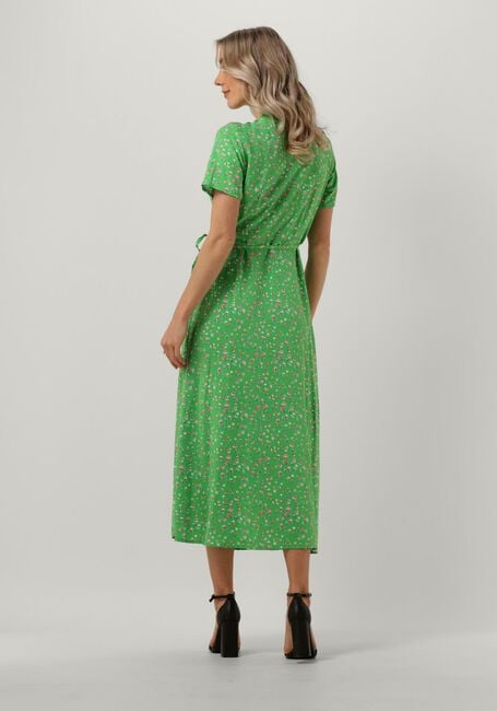 Grüne OBJECT Midikleid OBJEMA ELISE S/S LONG WRAP DRESS - large