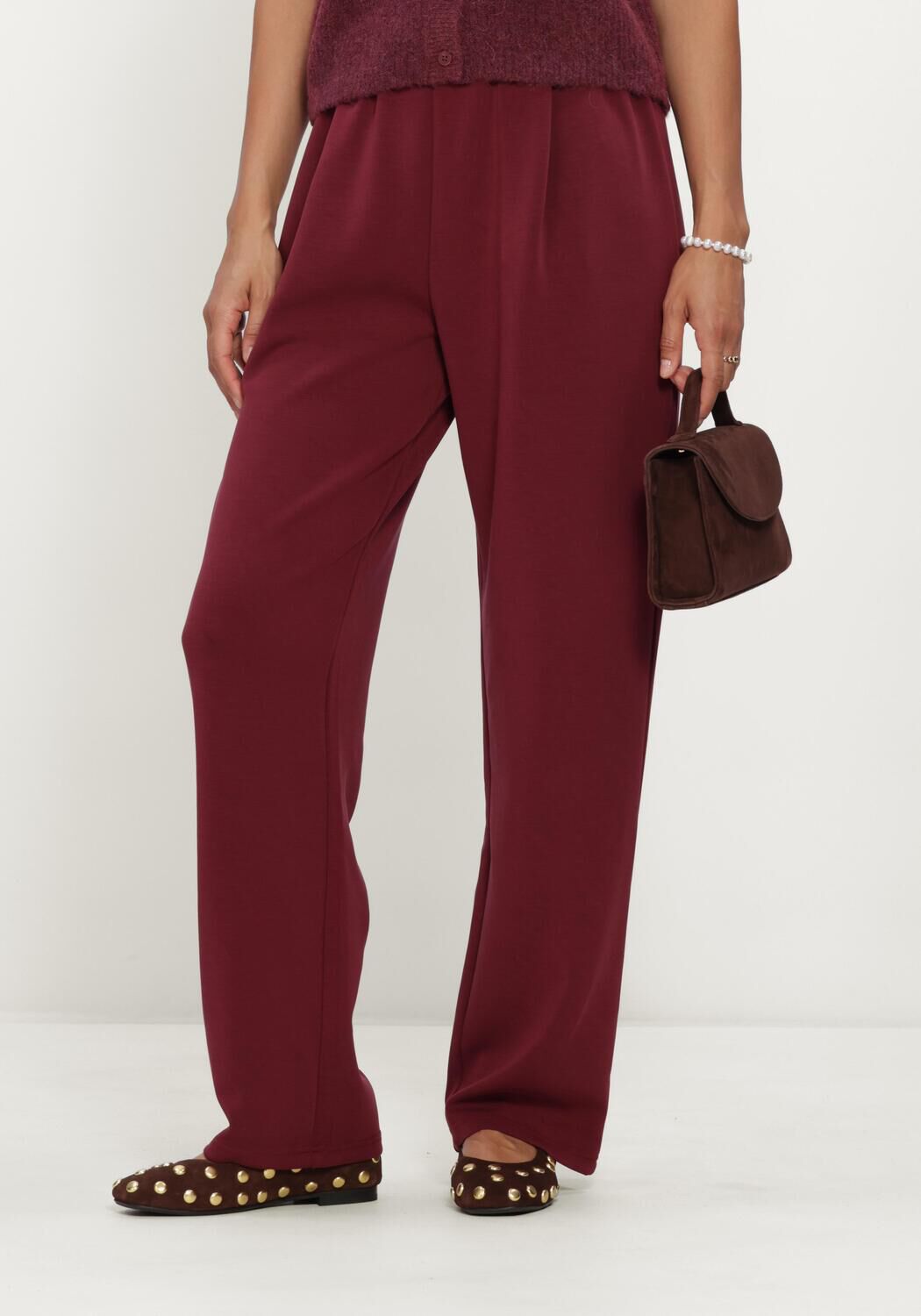 Bordeaux SELECTED WOMEN Weite Hose SLFTENNY HW PANT - large