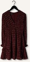 Rote SCOTCH & SODA Minikleid LONG SLEEVED LUREX JACQUARD RUFFLE DRESS WITH V-NECK Rote SCOTCH & SODA Minikleid LONG SLEEVED LUREX JACQUARD RUFFLE DRESS WITH V-NECK - medium