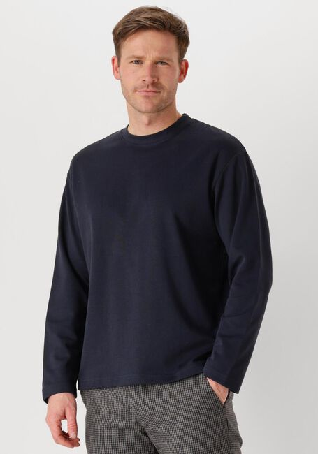 Blaue SELECTED HOMME T-shirt SLHLOOSEOSCAR LS O-NECK TEE NOOS - large