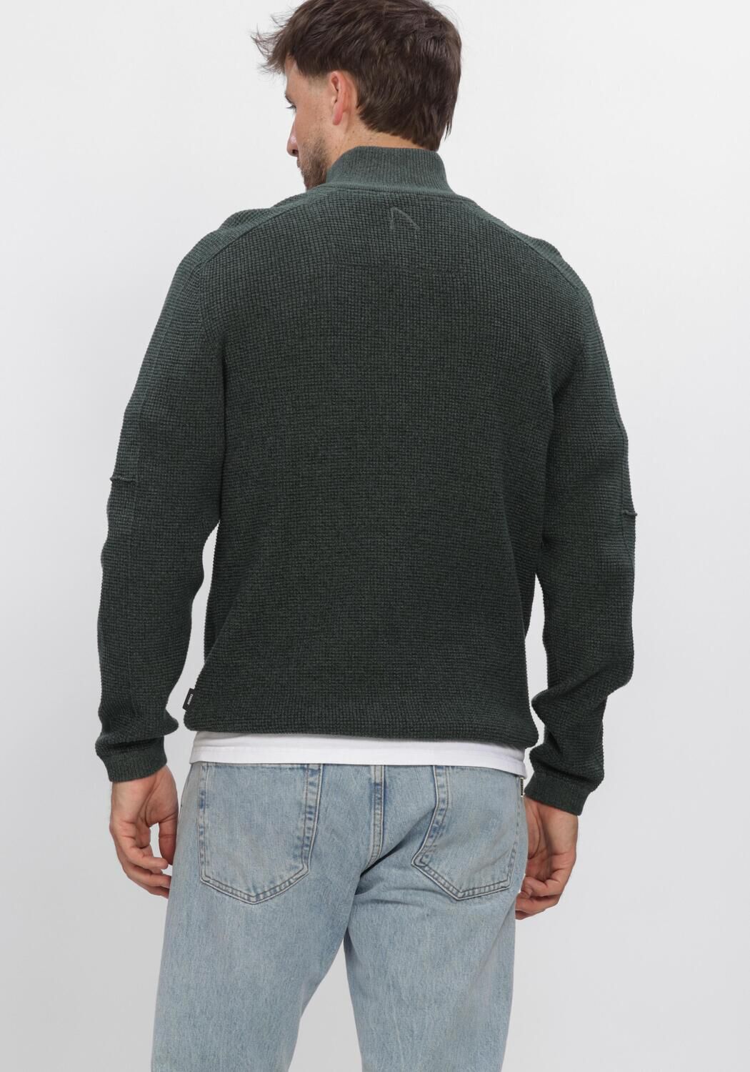 Dunkelgr&uuml;n CHASIN Pullover OSCAR BRIK HALF ZIP - large
