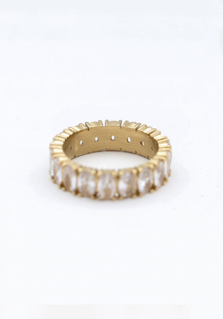 Goldfarbig NOTRE-V Ring RING STRASS CRYSTAL - large