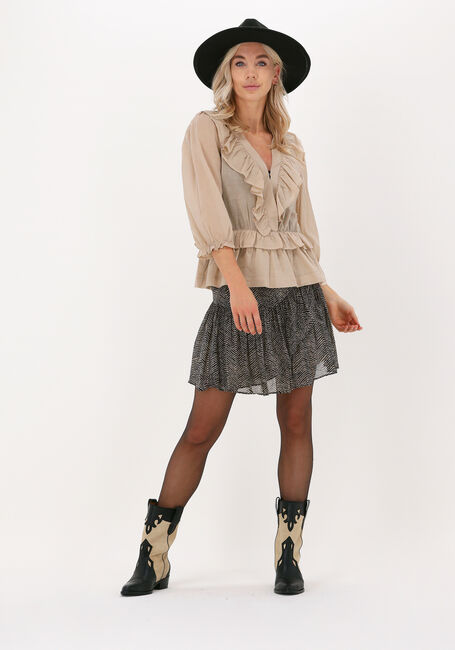 Camelfarbene NEO NOIR Blusen BESOA WOILE BLOUSE - large