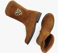 Cognacfarbene DEVELAB Ankle Boots 42244 - medium